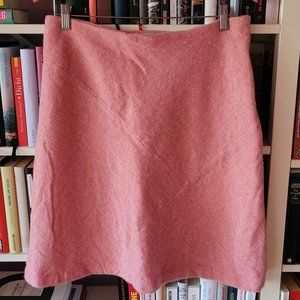 Pink wool handmade skirt by Fadenlauf (Berlin)